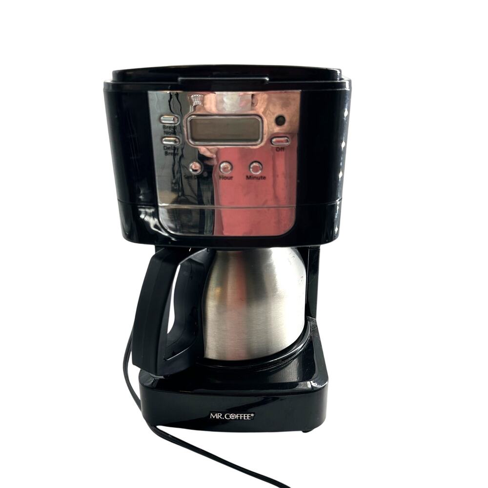 Mr. Coffee 5 Cup Programmable Coffee Maker Thermal Carafe Delay Brew Tested